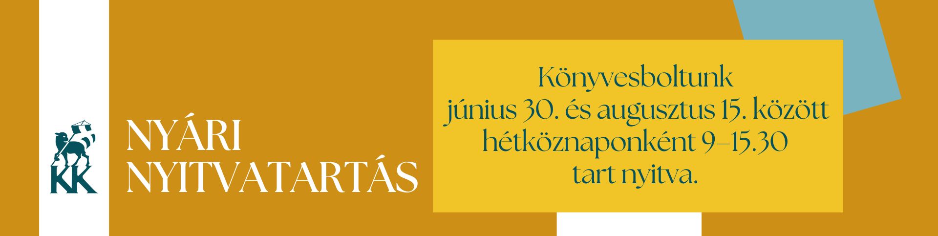 Nyári nyitvatartás